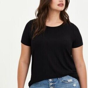 Fitted Crew Tunic - Super Soft Black